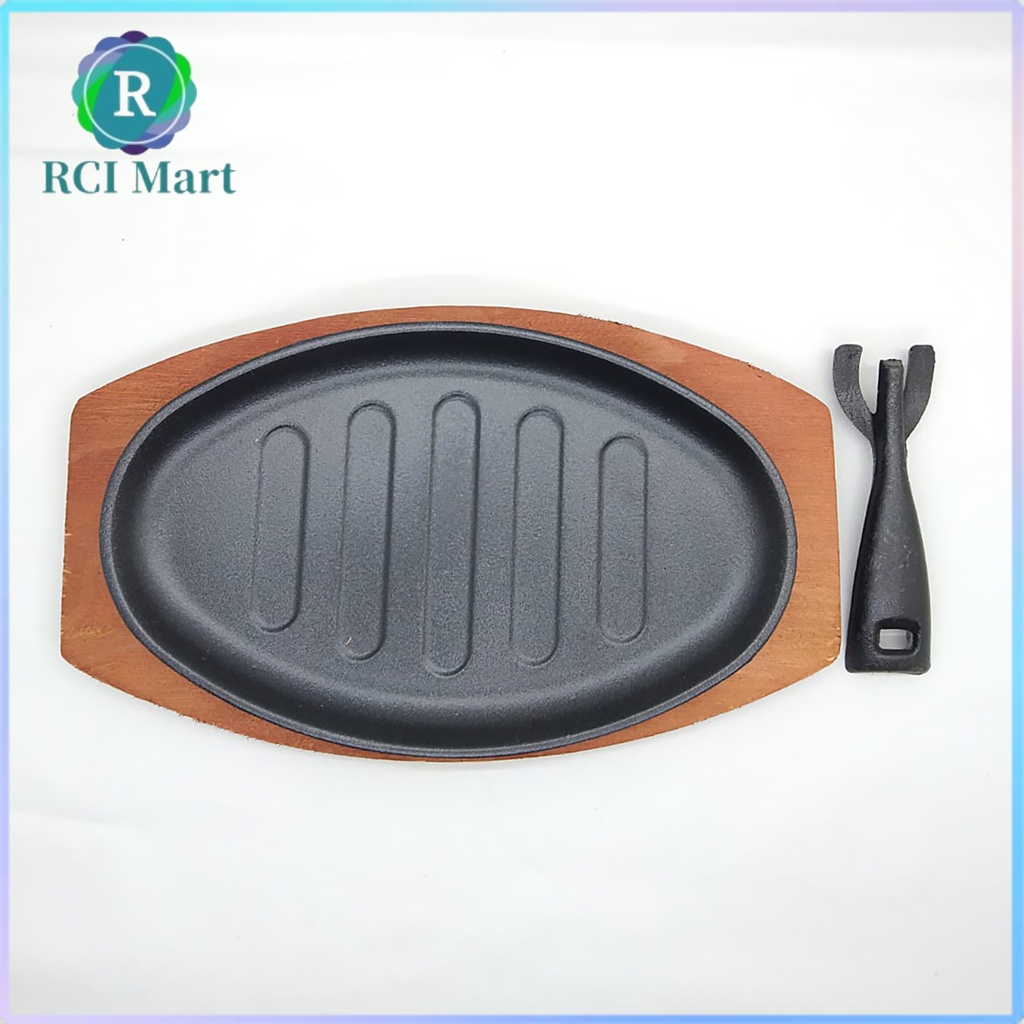 Jual Hot Plate Oval Hotplate Stea Piring Besi Cast Iron RCI Mart Shopee Indonesia
