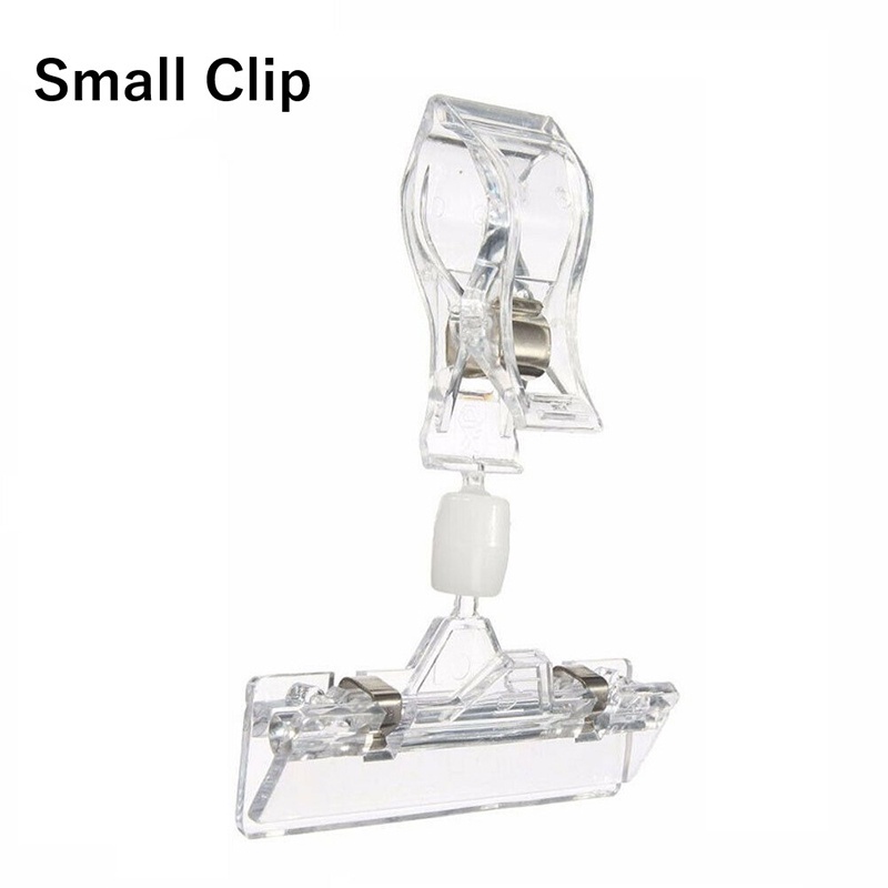 

5Pcs Jepitan Penjepit Label Papan Tag Hanger Transparan 11Cm