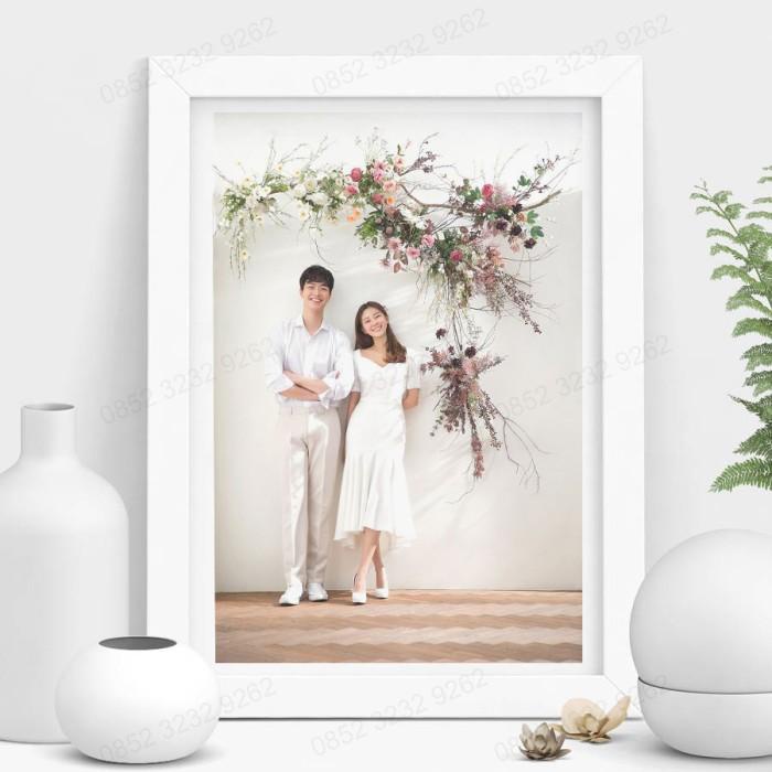 Bingkai 20R Minimalis Foto / Bingkai Foto Ukir 20R Frame Putih Hitam Ready Stok