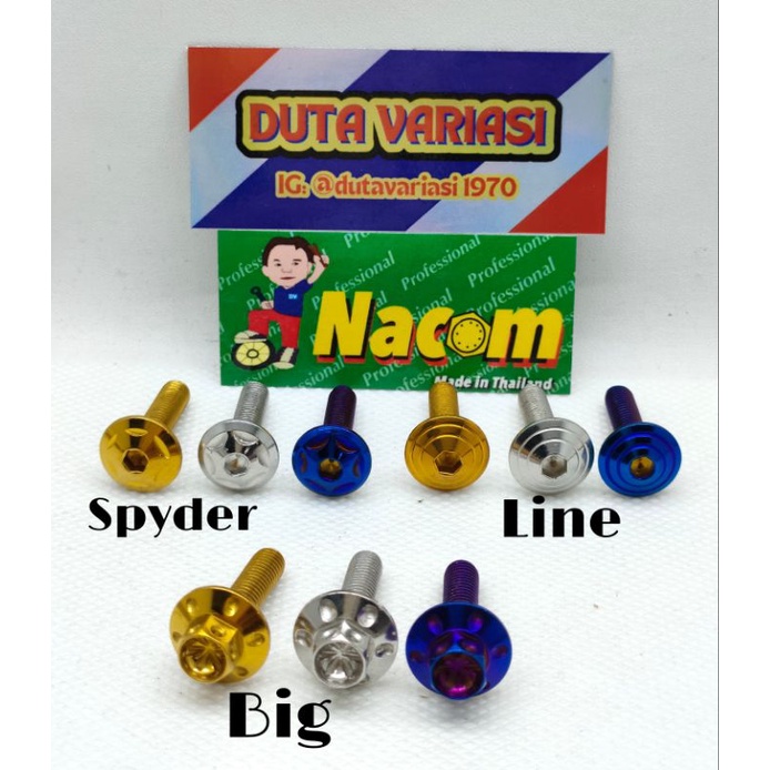 NACOM DV BAUT PAYUNG  DRAT 10*2.5CM ( M6*25 )