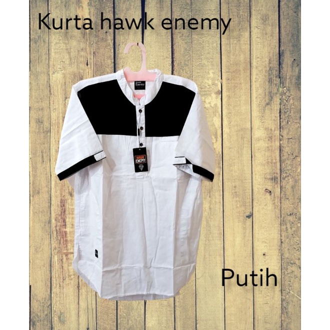 Kurta/baju muslim  brand hawk enemy tangan pendek