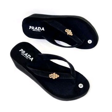 SANDAL WEDGES KOREA MURAH - SANDAL JEPIT  WANITA - SANDAL WANITA MURAH (PRADE MERAK)