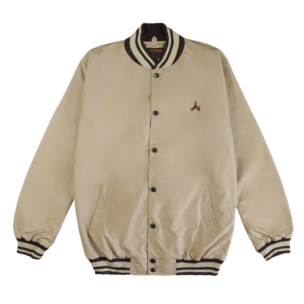 KIZARU X JACK GILMER Varsity Jaket Ammos Cream