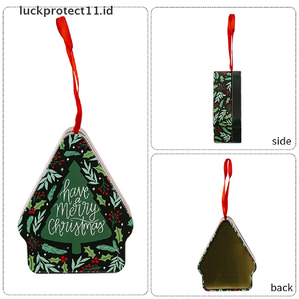 /Fashion Hot//// Kotak Permen Besi Natal Merry Christmas Dekorasi Untuk Rumah Tahun Baru Xmas Gift Box Ornamen Natal.