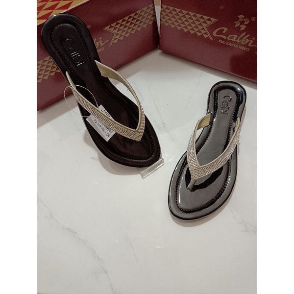 Sandal Teplek Wanita Selop Merk Calbi HSE.1843