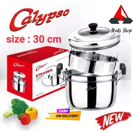 COD Panci Steamer Calypso Kukus 30cm 28cm Stainless