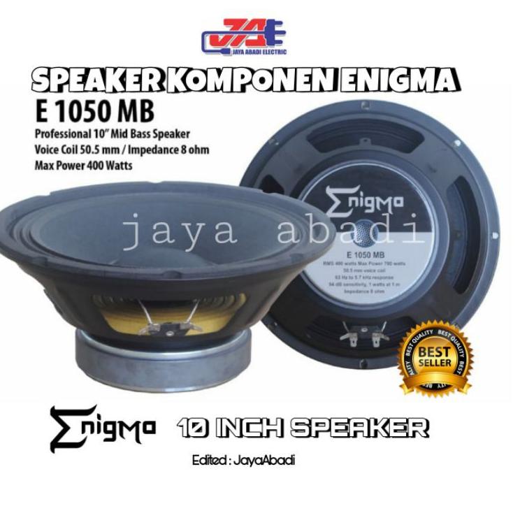 Siap Kirim SPEAKER KOMPONEN 10 INCH ENIGMA E 1050 MB