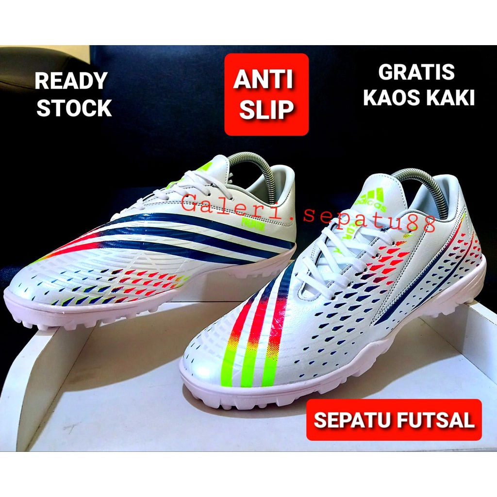 SEPATU FUTSAL ADIDAS PREDATOR EDGE PUTIH HITAM KUALITAS PREMIUM TERBARU TERMURAH TERLARIS Grade