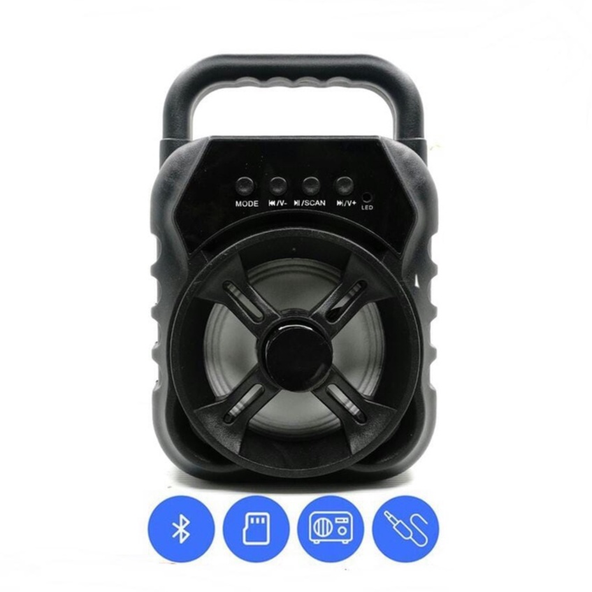 [NEW] SPEAKER BLUETOOTH SQRS 663 PLUS MIC KARAOKE PORTABLE + MIC