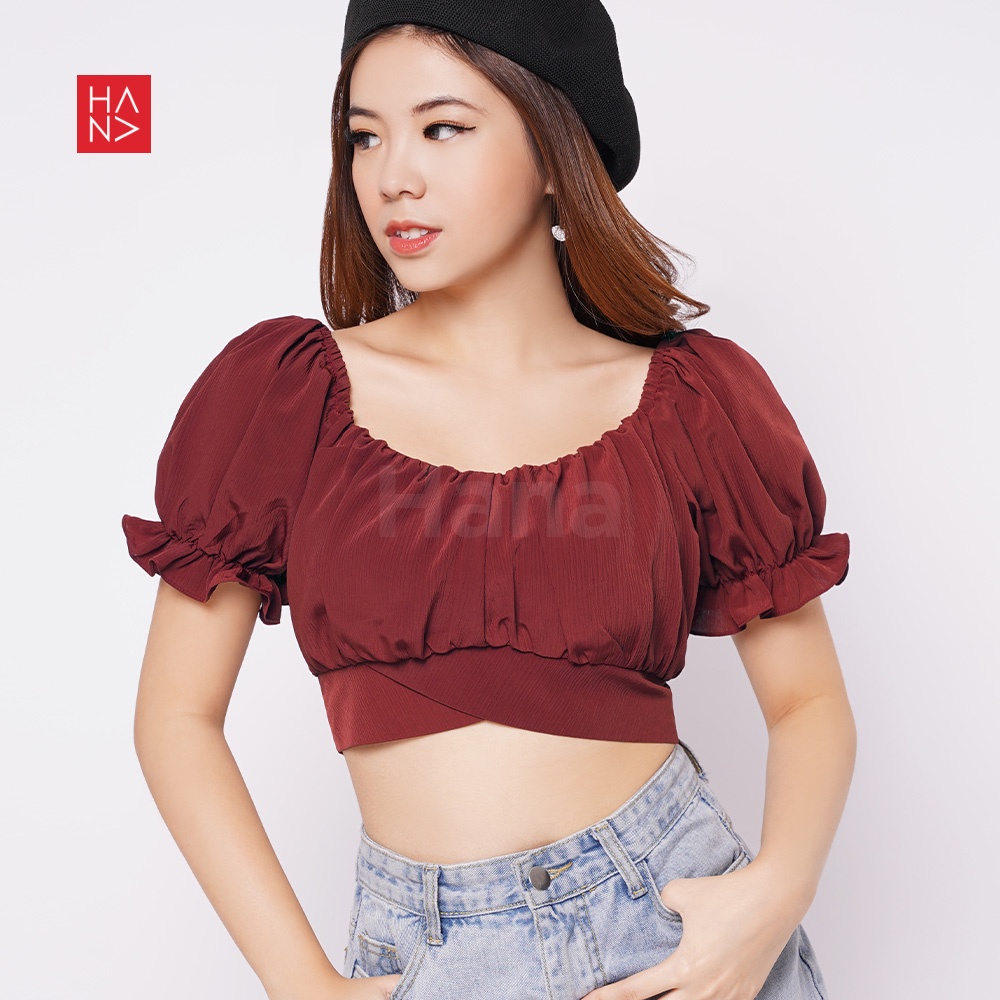 Hana Fashion - Reina Sabrina Top / Atasan Wanita Gaya Korea - SB279