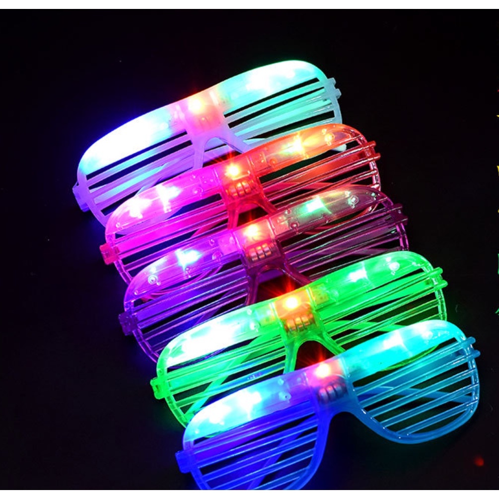 Kacamata LED Nyala Malam Colorful Eyeglass Beauty Fashion