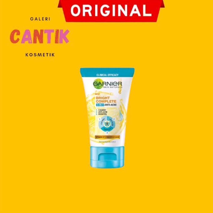 Garnier Bright Complete 3-in-1 Anti Acne Facial Wash 50ml