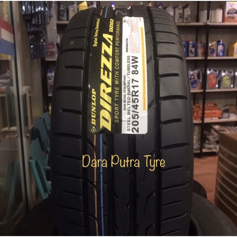 ban mobil 205/45 R17 84W Dunlop Direzza 102 Ban Mobil 205 45 17