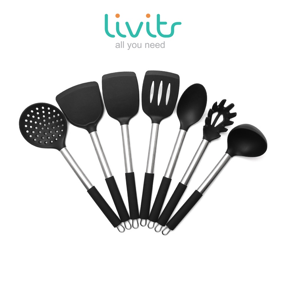 Spatula Stainless Steel Kitchen Set | Perlengkapan dapur | Alat masak anti karat