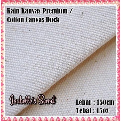 Kain Kanvas Katun Duck / Cotton Canvas Premium / Bahan Totebag Kanvas