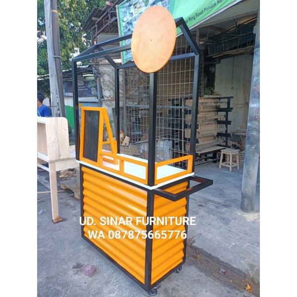 gerobak kayu jati belanda/ gerobak kekinian