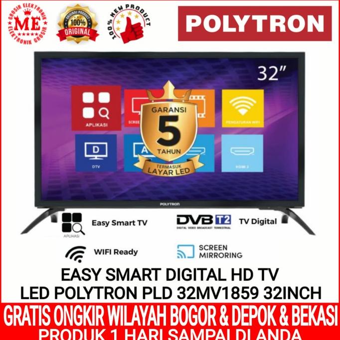 LED POLYTRON PLD 32MV1859 32INCH EASY SMART DIGITAL HD TV
