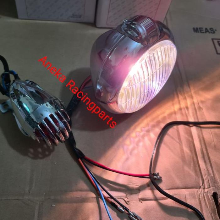 BestSeller lampu motor japstyle depan belakang krum / lampu jep klasik depan belakang
