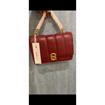 Buttonscarves Bag Maroon Warehouse Sale As Is No Box Preloved