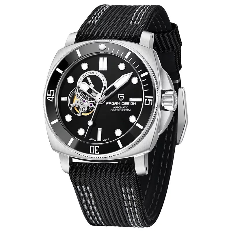 Pagani Design PD1736 Marine Sporty Strap Nato dan Kulit