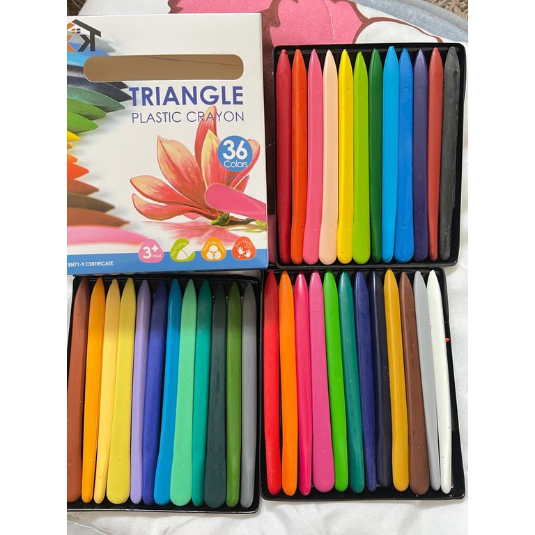 

Set Crayon Lab 36pcs/Crayon Warna Anak Non Toxic/Crayon Mewarnai Anak/36 SET CRAYON PLASTIK TAHAN AIR