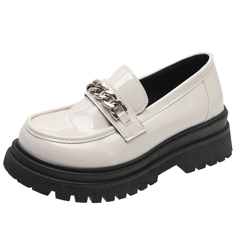 [hanna.black] Haerin shoes / sepatu loafers chain korea /sepatu import dengan rantai vintage y2k