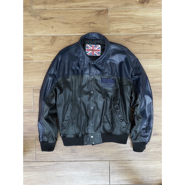 Michiko London Jaket kulit varsity pl bekas second preloved