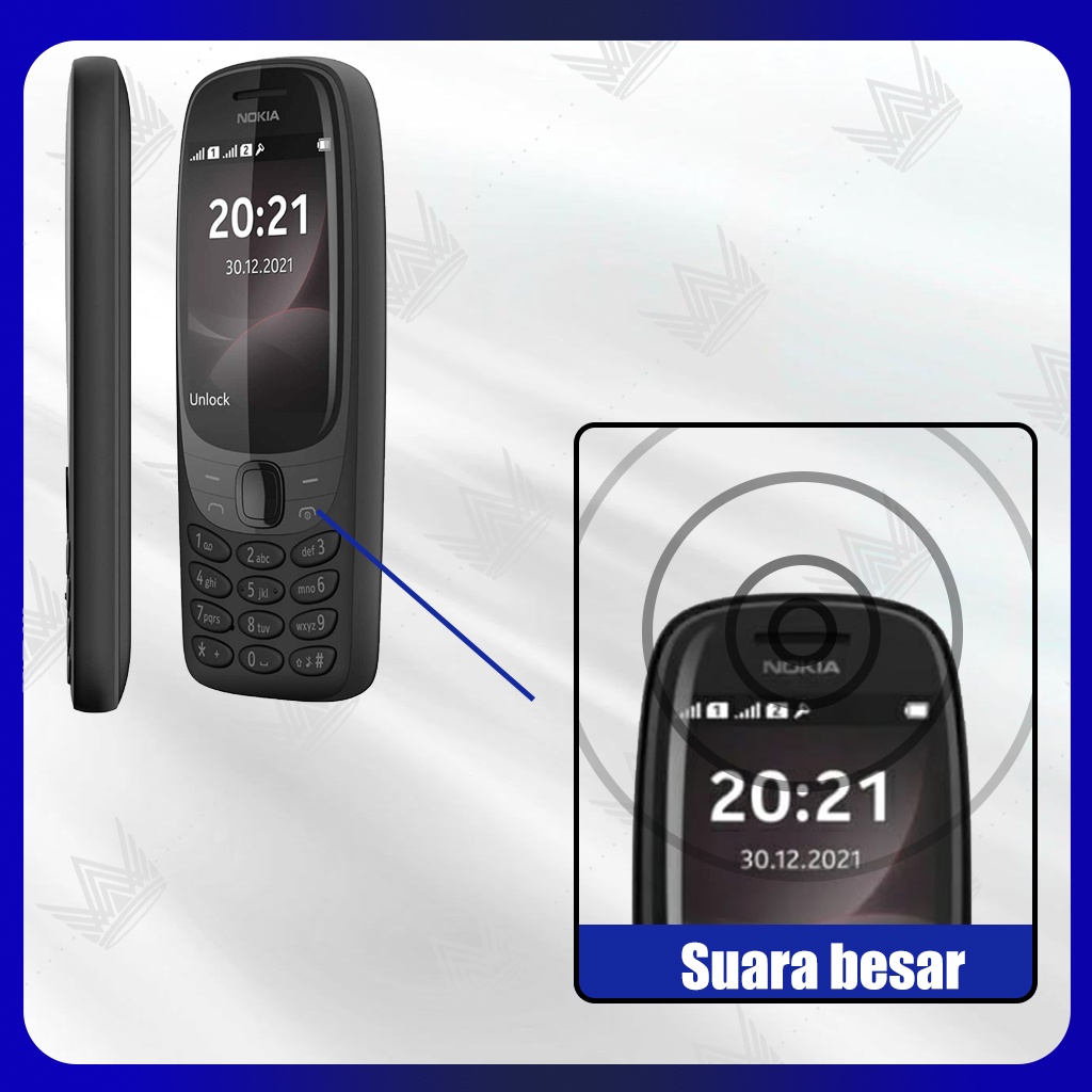 HP Nokia 6310 2021 DUAL SIM Bisa Bahasa Indonesia Garansi Toko