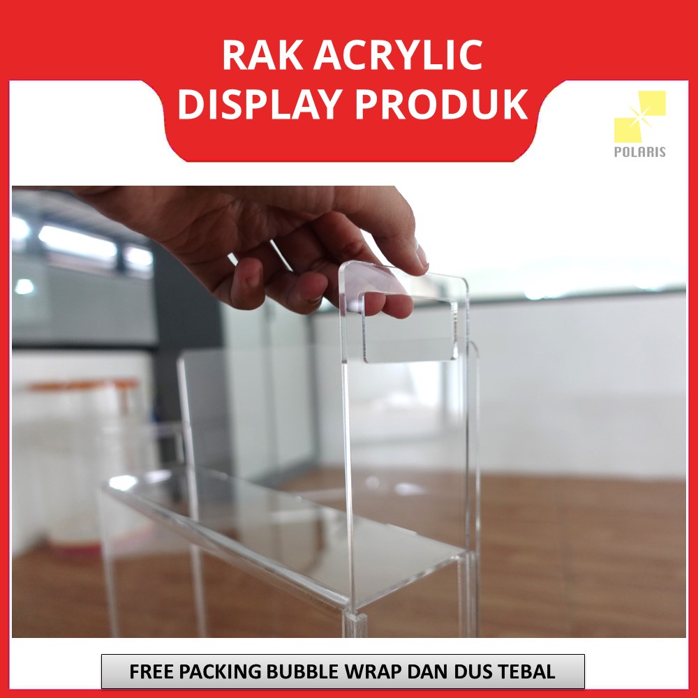 ACRYLIC RAK DISPLAY PRODUK CELOTEH ESTEH - BOX ACRYLIC ETALASE MULTIFUNGSI PRODUCT ORGANIZER -KOTAK AKRILIK TEMPAT PAJANGAN SERBAGUNA