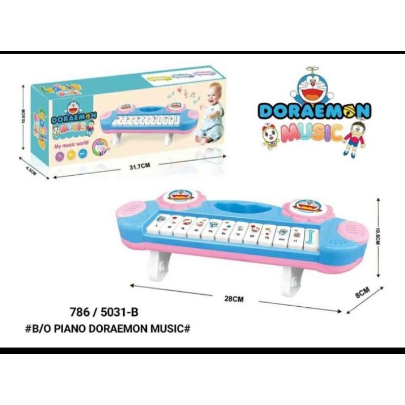 Mainan bayi Piano doraemon