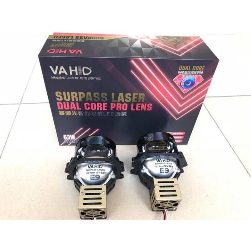 Jual Bi Led Vahid E9 Surpass Laser Blue Hd Lens Dual Core Pro Lens