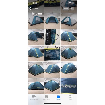 tenda camping gunung keluarga tendaki borneo 4 not mis pavillo 4p orang doubel layer