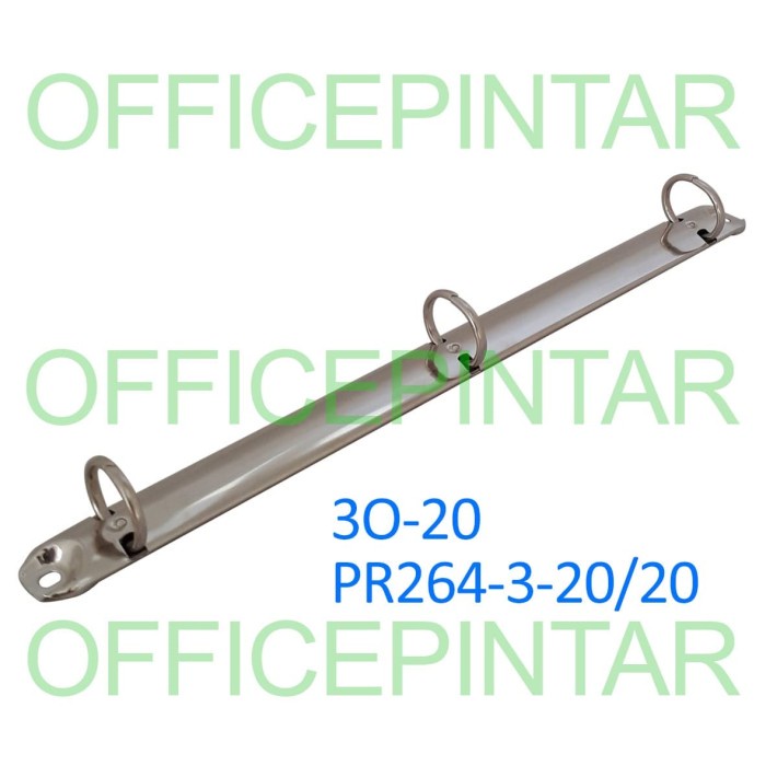 

[OFFICE] RING MEKANIK BINDER 3 LUBANG O A4 DIAMETER 2CM 3O-20 PR264-3-20/20