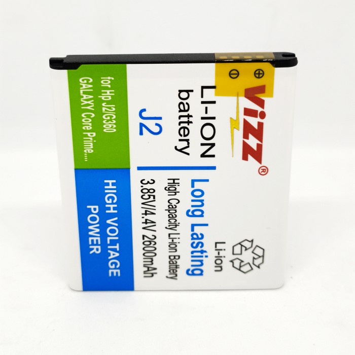 BATERAI BATRE VIZZ SAMSUNG GALAXY J2 J200 / CORE PRIME ORIGINAL VIZZ