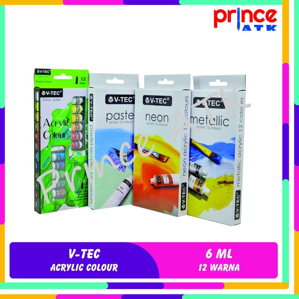 

ㅔ V-TEC ACRYLIC COLOUR / CAT AKRILIK V-TEC 6 ML 12 WARNA VT-612 ↮