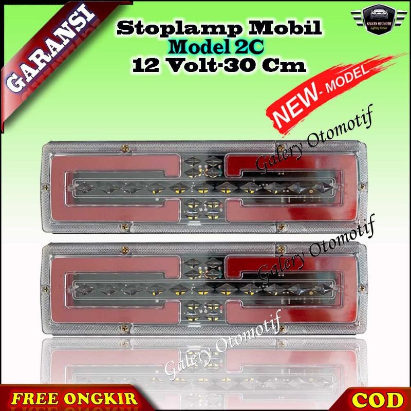 Lampu Rem Belakang Stop Lamp LED Model 2C New C ST 1241 Truk Canter Hino Pickup Pikup L300 New Carry