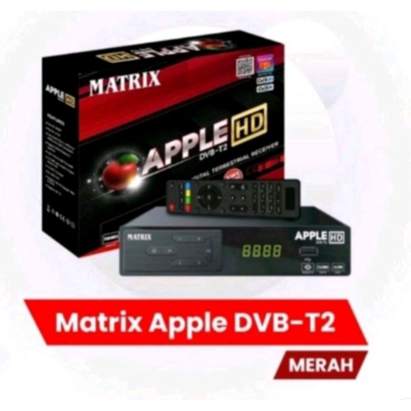 Set Top Box Matrix Apple Merah
