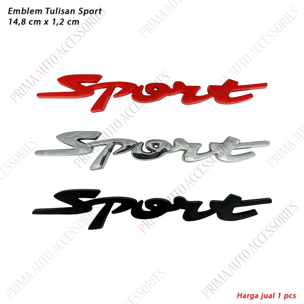 Emblem Mobil (Tulisan) SPORT 14,8 cm