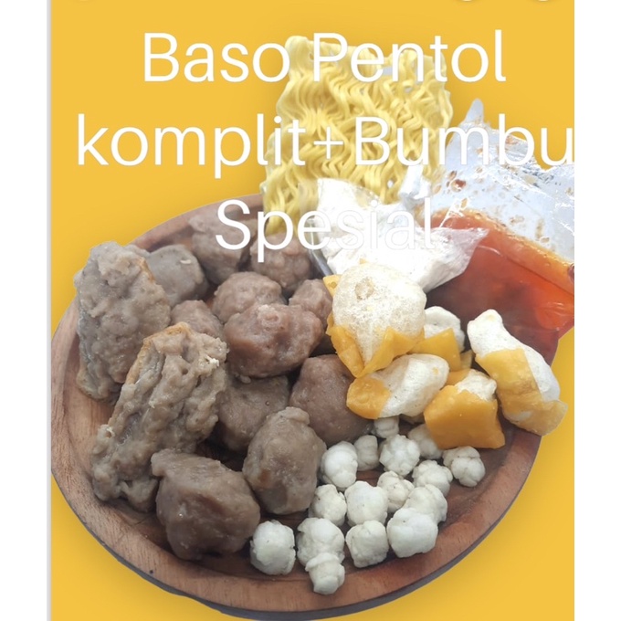 BASO PENTOL KOMPLIT+BUMBU KEMASAN VAKUM/LIBAN FOOD/BASO PENTOL