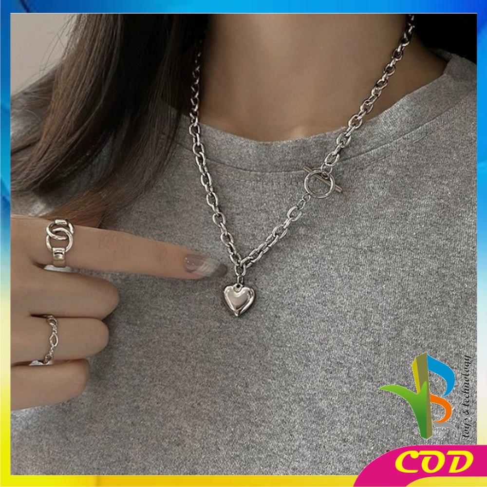 RB-K72 K74 Kalung Wanita Fashion Aksesoris Korea Kalung Choker Retro Kalung Anti Karat Kalung Love Kalung Vintage