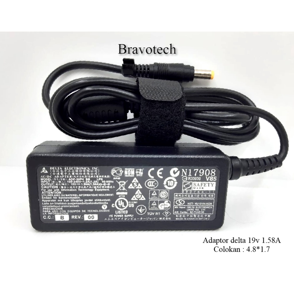 Adaptor Charger For acer iconia tab w500 10" Inch 19v 1.58A (4.8*1.7m) Original