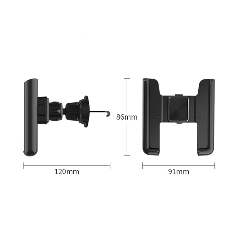 Holder Hp Mobil Gravity Universal360° Rotasi Berdiri Auto Ventilasi Udara Klip Dudukan GPS Support Aksesoris Interior