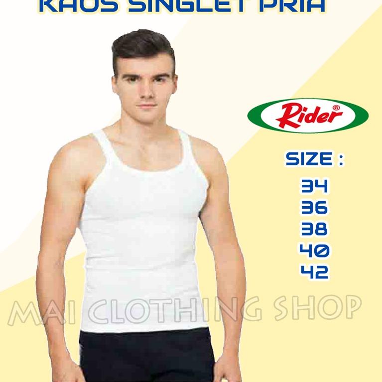 "KOT.22De22ᴿ" SINGLET RIDER / Kaos Dalam Pria Grosir