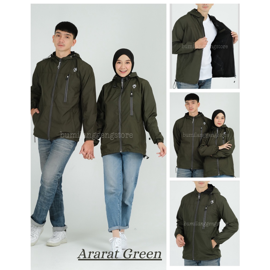 Jaket Couple Parasut Jumbo Waterproof Original FCF SINAI Size M L XL XXL / Jaket Gunung Pria Waterproof FCF