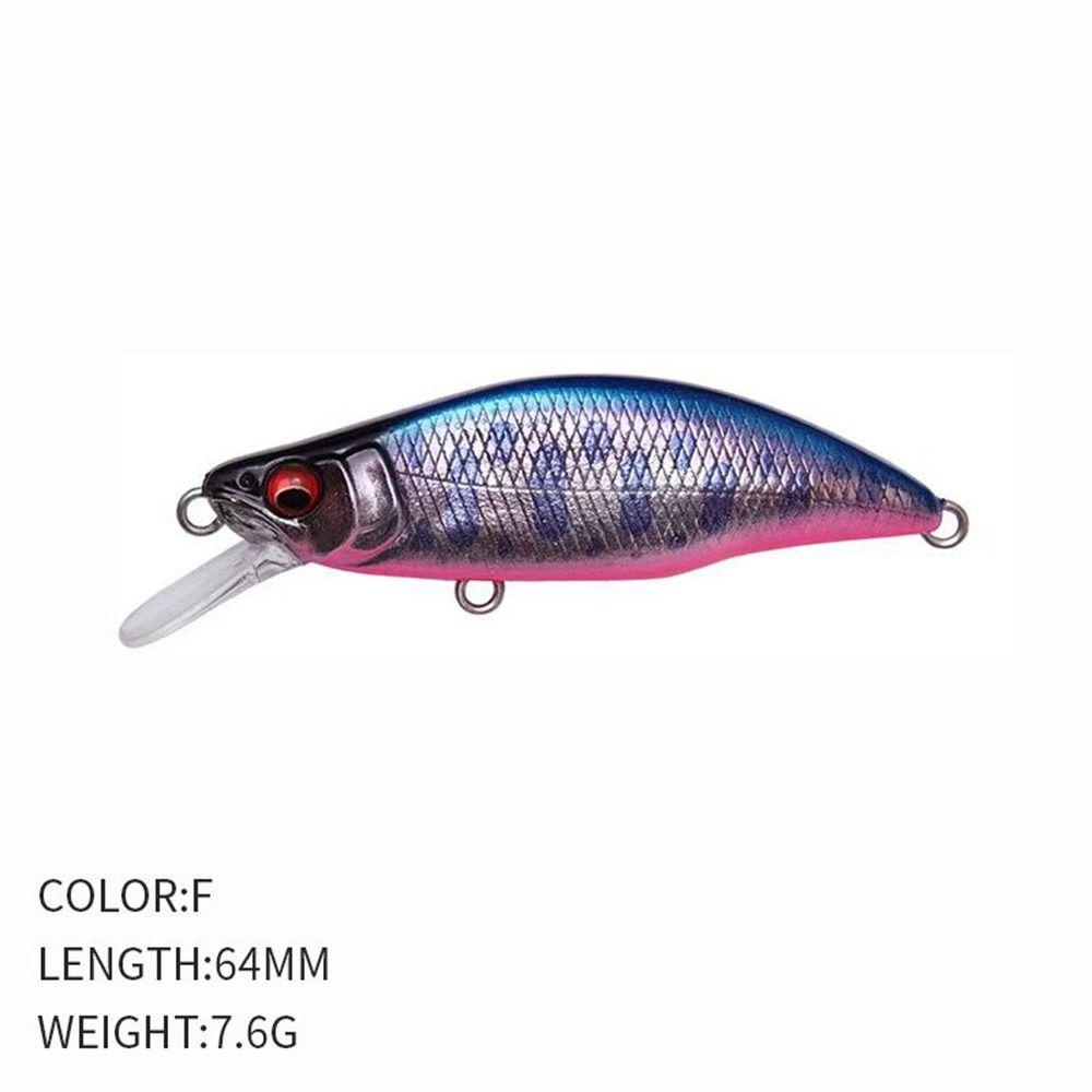 Umpan Tenggelam TOP 64mm 7.6g Crankbaits Getaran Umpan Casting Panjang Bermanfaat