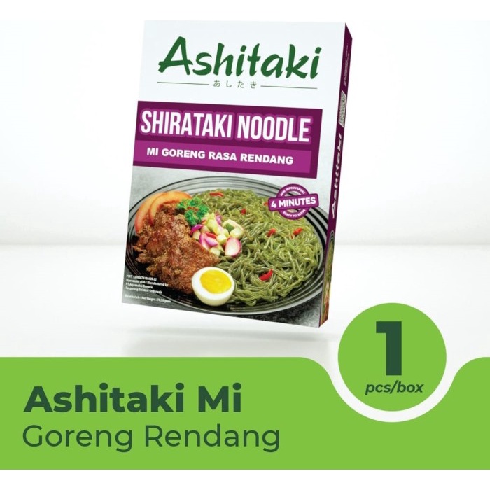 

NEW Ashitaki Mi Goreng Rendang Shirataki Diet Rendah Kalori HALAL