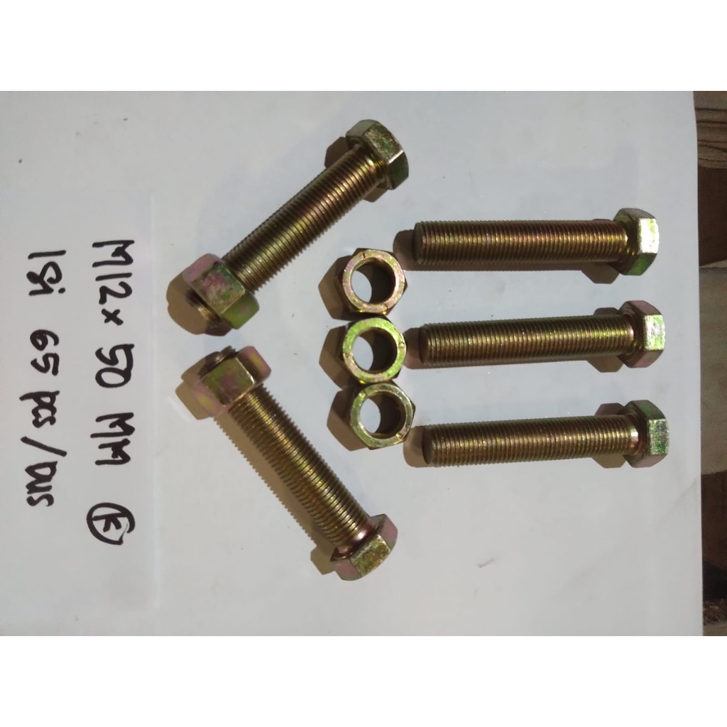 Baut 4.6 kuning m12 x 50mm