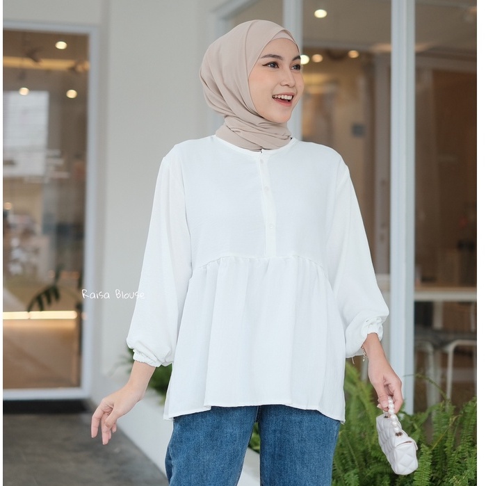 grosir_solo || ARINA PEPLUM BLOUSE AIRFLOW CRINKLE AIRFLOW / RAISA BLOUSE POLOS / RANIA BLOUSE CRINKLE JUMBO