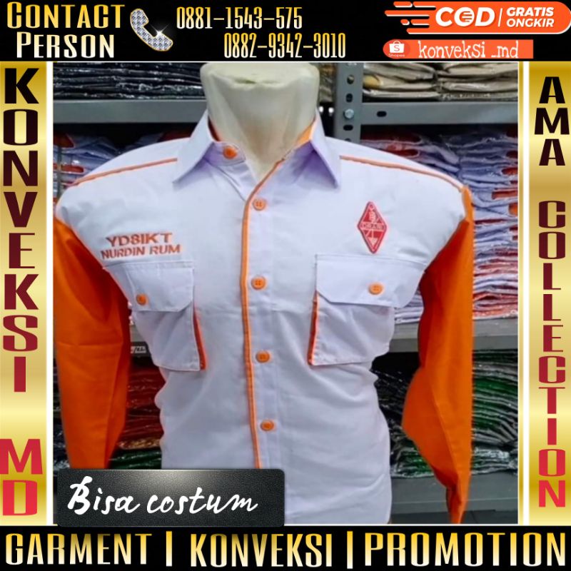 kemeja pdh Orari panjang/seragam pdh Orari panjang full bordir