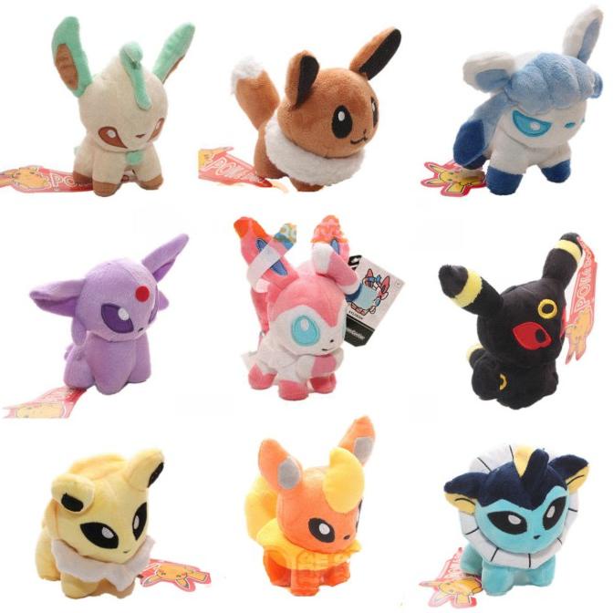 Boneka Eevee Boneka Sylveon Boneka Jolteon Glacion Leafeon Umbreon